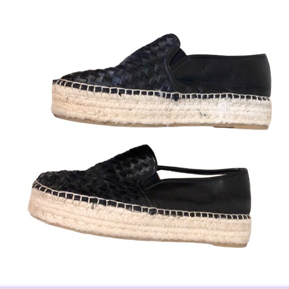 SAM EDELMAN Catherine black leather espadrille loafers women’s shoes size 9 - Picture 6 of 16